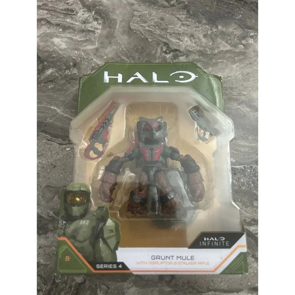 Other - Jazwares HALO Infinite Series 4 Grunt Mule with Disruptor and Stalker Rifle NEW